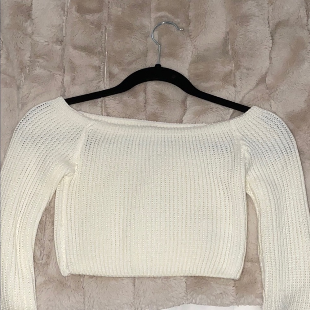 Off the shoulder sweater